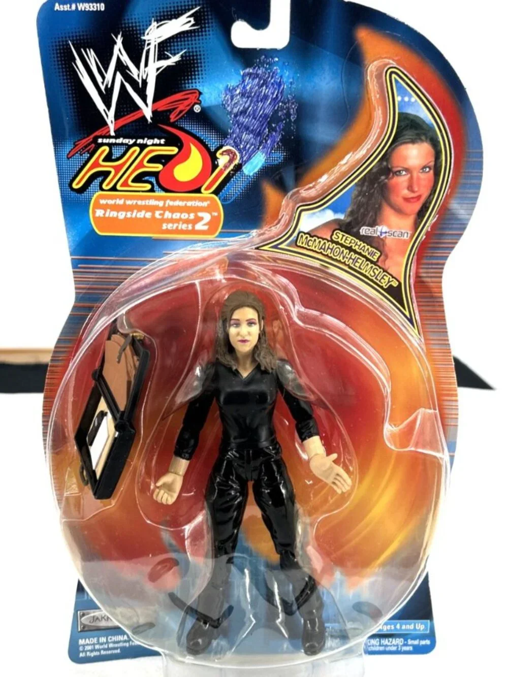 Jakks Pacific WWF Stephanie McMahon 2001 Heat Ringside Chaos Series 2 NOS